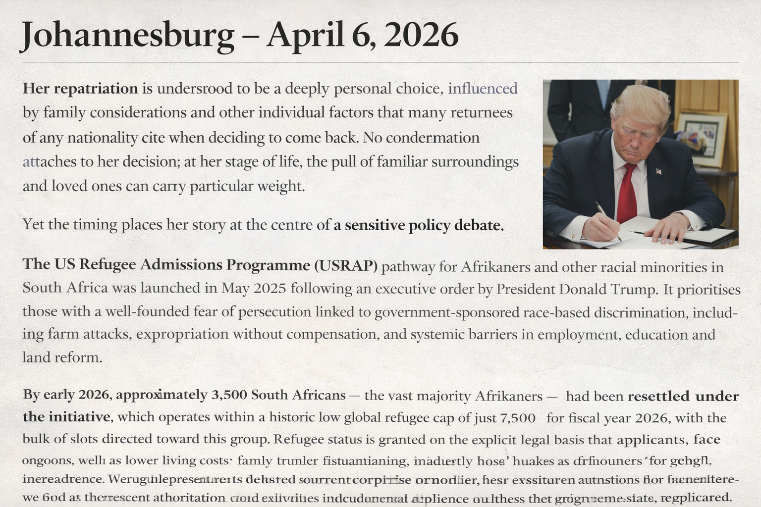 WATCH: US Afrkanr Refugee Programme Faces Potential Scrutiny After First Voluntary Return to South Africa